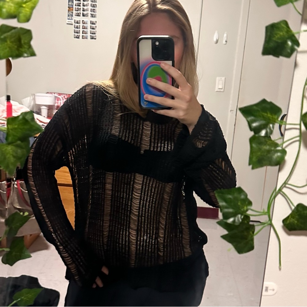 JADED LONDON DISTRESSED SWEATER